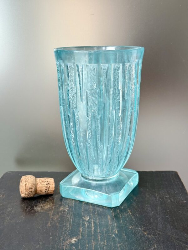 Puissant vase géométrique Art Déco de Verlys par Georges Béal Ref VER390