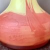 Beau vase "Paysage de Verre" de J. Michel au décor "Lac aux Voiliers" Ref JMI723 – Image 2