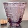 Impressionnant vase Art Déco aux Eléphants profondément gravé à l'acide par Muller Frères Lunéville Ref MUL856