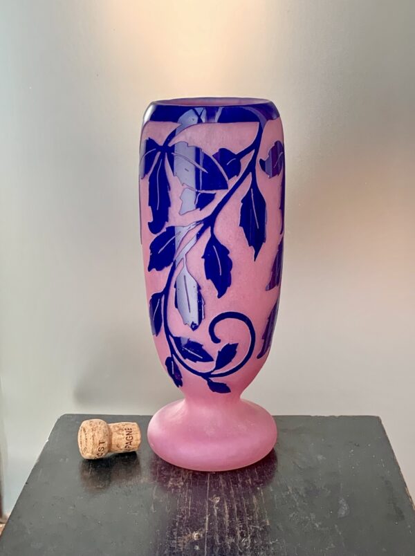 Puissant vase Art Déco Degué "Tombée de Branche" Ref DGE254