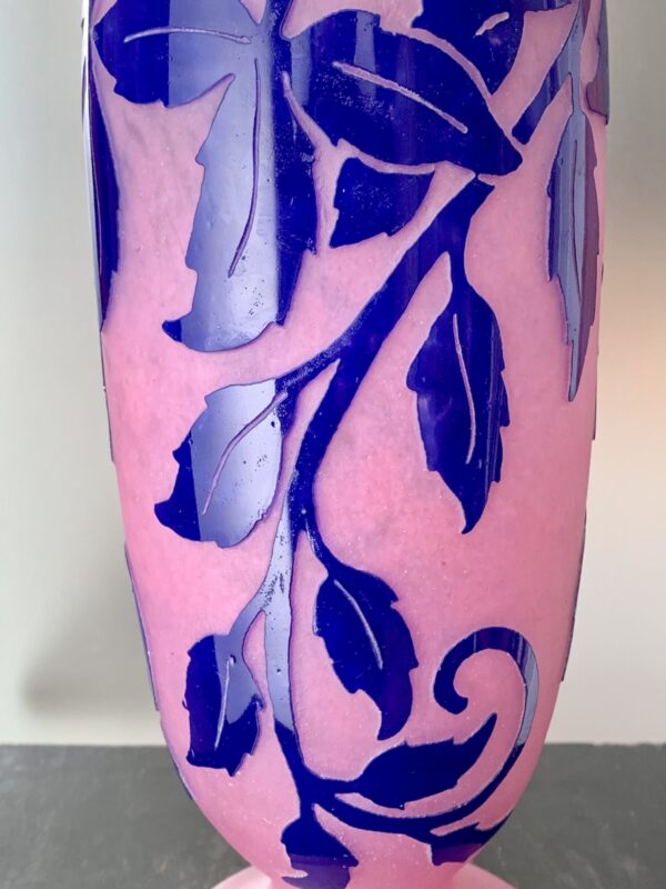 Puissant vase Art Déco Degué "Tombée de Branche" Ref DGE254 – Image 2