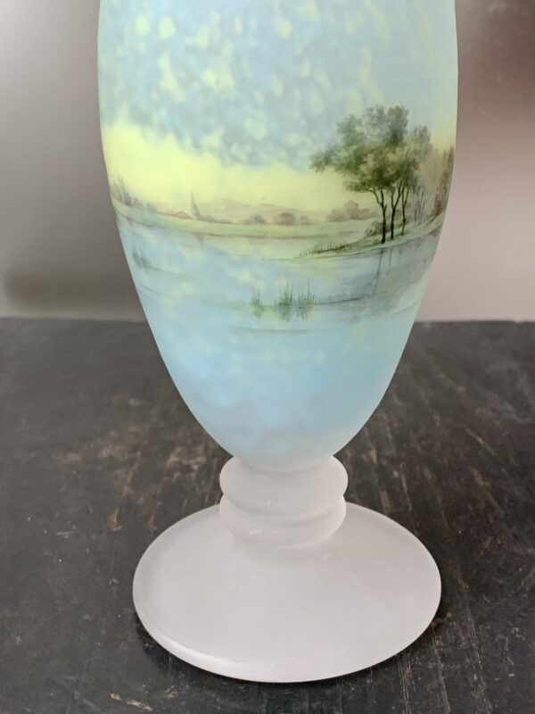 Sublime vase Daum Nancy "Paysage Lacustre" vers 1895 Ref DN241 – Image 5