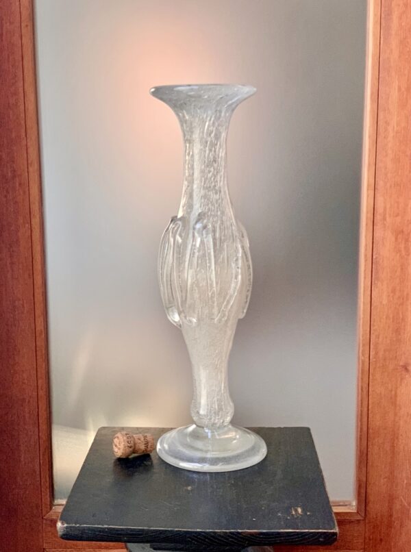 Impressionnant vase moderniste Schneider de la rare série "Rustique" Ref SCH316