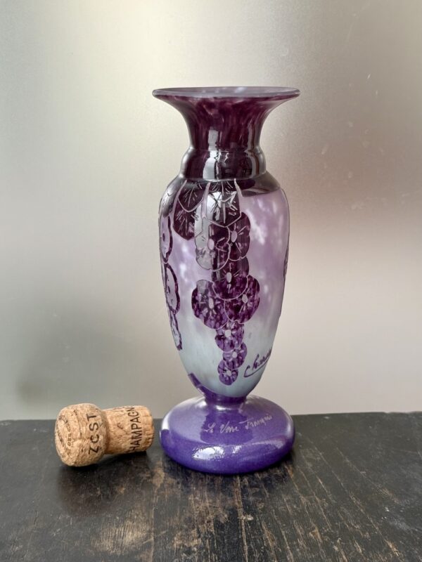 Sublime vase Charder - Le Verre Français série Lavande Ref LVF373