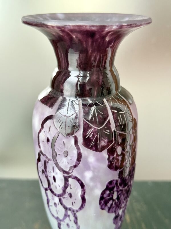 Sublime vase Charder - Le Verre Français série Lavande Ref LVF373 – Image 5