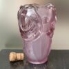 Sculptural vase Art Déco mauve "aux 9 Fleurs" DLG Barolac Ref BOH377