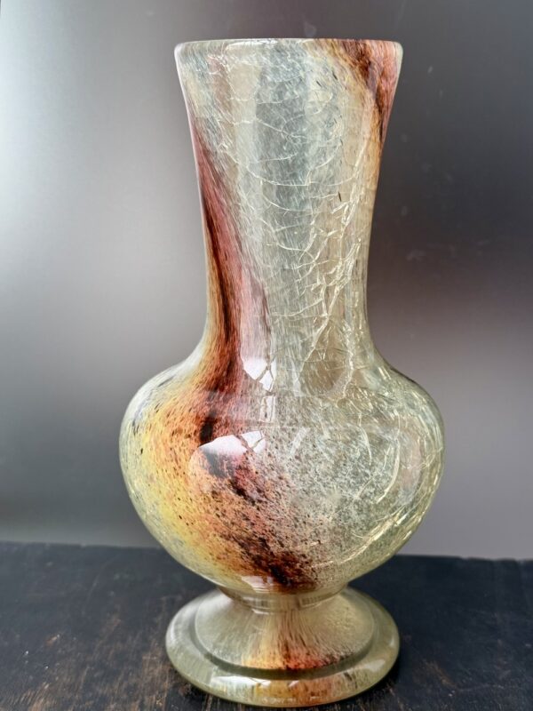 Exceptionnel vase craquelé d'Eugène Rousseau aux oxydes intercalaires Ref RL364 – Image 4