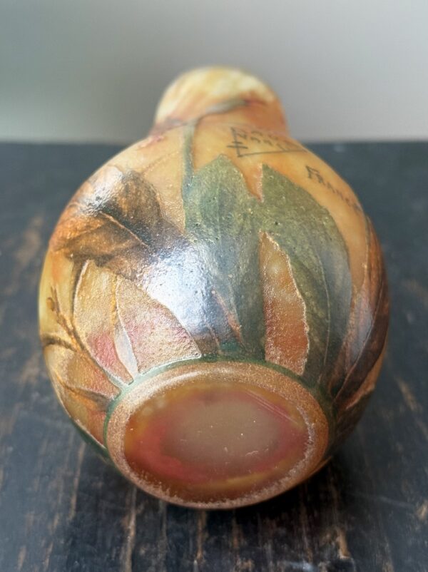 Splendide vase Daum Nancy au chaleureux décor de Primevères Ref DN380 – Image 6