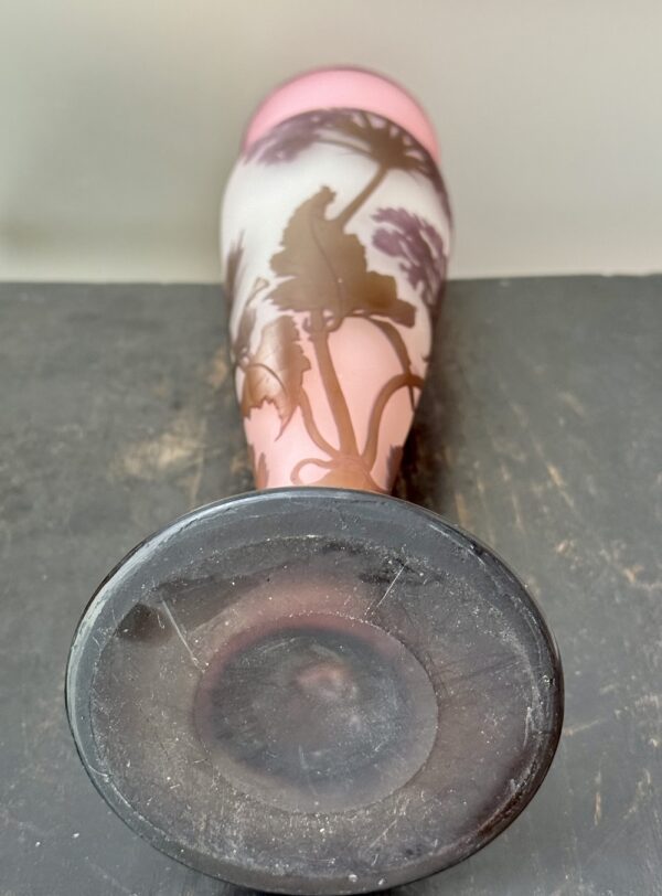 Superbe grand vase japonisant d'Emile Gallé aux Ombelles Ref GAL384 – Image 6
