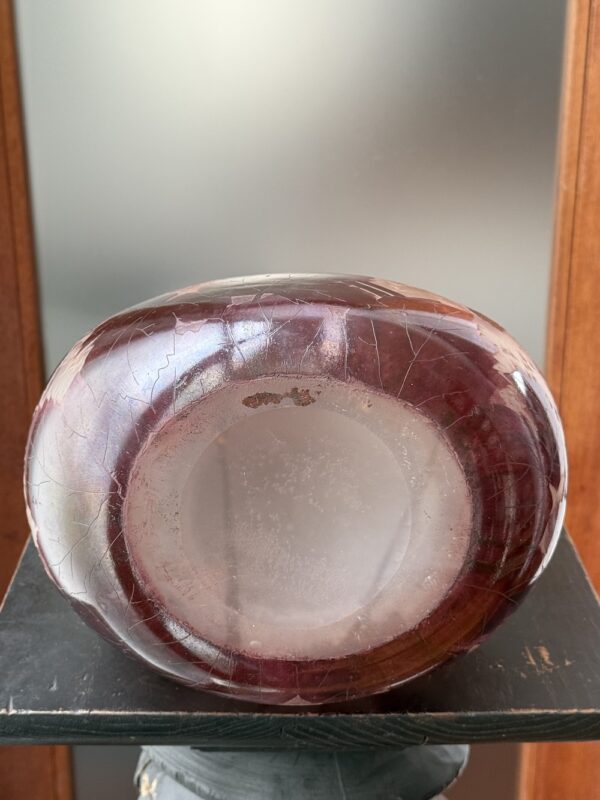 Extraordinaire vase géant Legras série Rubis modèle "Bouquetier Arabe" Ref L374 – Image 6