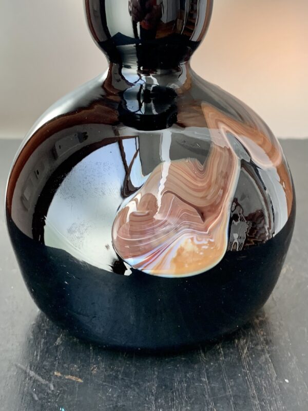 Très beau vase noir Maure-Vieil aux oxydes intercalaires Ref MV388 – Image 3