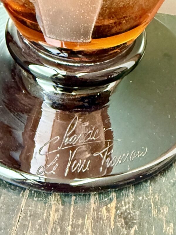 Majestueux vase Charder Le Verre Français au décor géométrique non référencé Ref LVF392 – Image 2