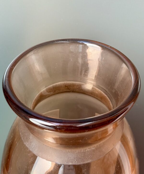 Majestueux vase Charder Le Verre Français au décor géométrique non référencé Ref LVF392 – Image 4