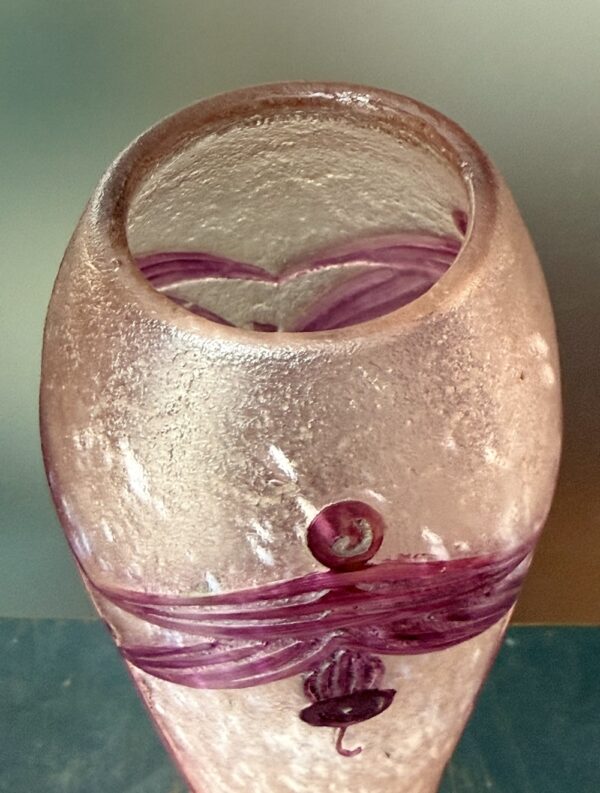 Rare vase Legras série Rubis Art Déco aux Libellules Ref L427 – Image 5