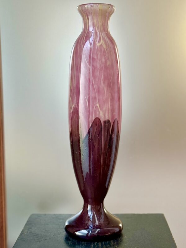 Majestueux grand vase balustre Schneider série Marbré Ref SCH404 – Image 4