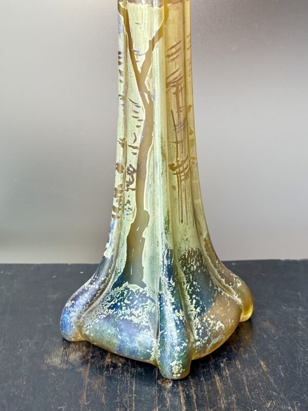 Rare grand vase Beyermann & Co au décor lacustre aux canards Ref BEY422 – Image 2