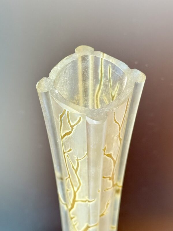 Rare grand vase Beyermann & Co au décor lacustre aux canards Ref BEY422 – Image 5