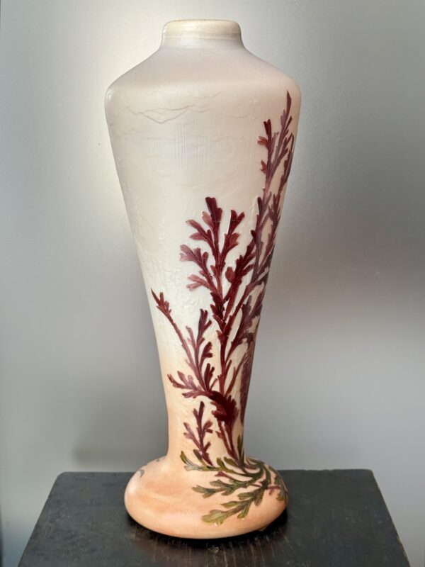 Majestueux grand vase Legras Algues modèle "Madras" aux herbes marines et coquillage Ref L397 – Image 3