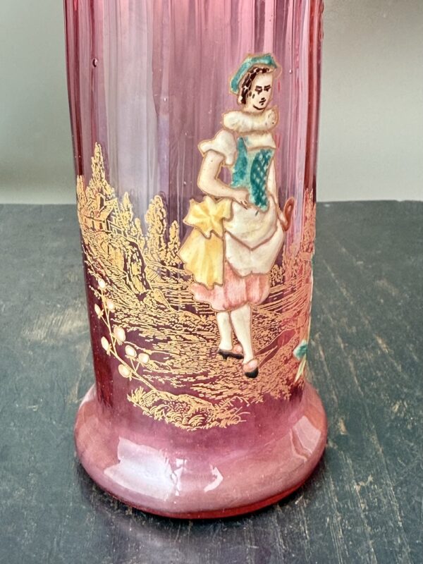 Superbe vase Legras rose "à la Servante" Ref L407 – Image 2