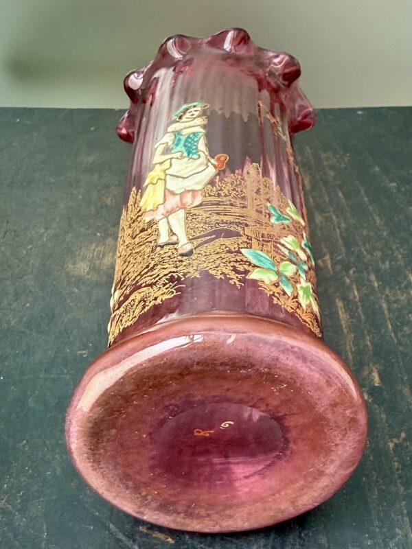 Superbe vase Legras rose "à la Servante" Ref L407 – Image 6