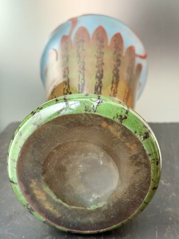 Majestueux et sublime vase géant Le Verre Français série Libellules Ref LVF453 – Image 6