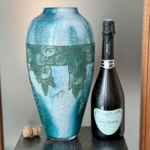 Majestueux grand vase Legras Art Déco au décor stylisé Ref L435