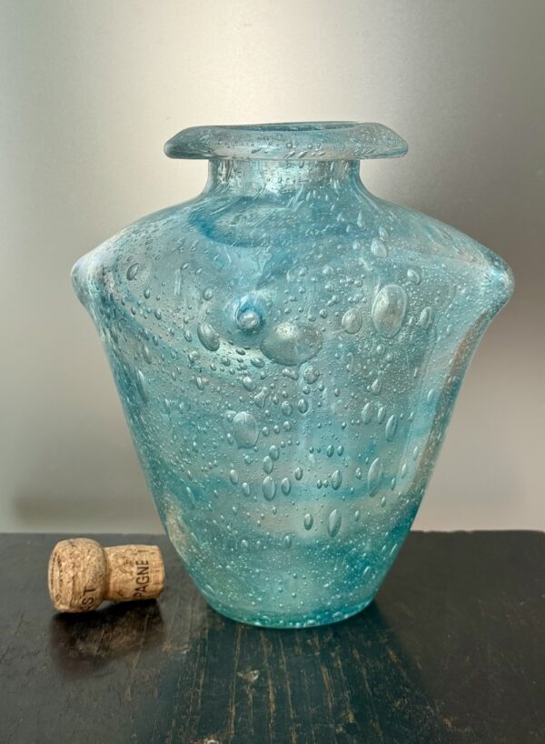 Extraordinaire vase OVNI de la série "Écailles" par Schneider Ref SCH429