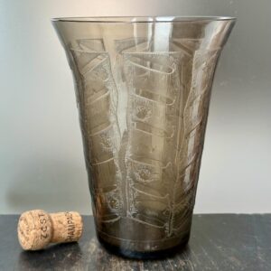 Beau vase Art Déco Véramé / Verrerie d'Art De Metz Ref VRM447