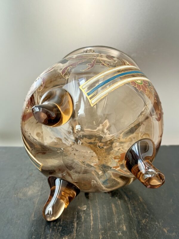 Rare vase Auguste Jean sur pieds soudés pour le "Grand Dépôt" d'Emile Bourgeois Ref GDP452 – Image 6