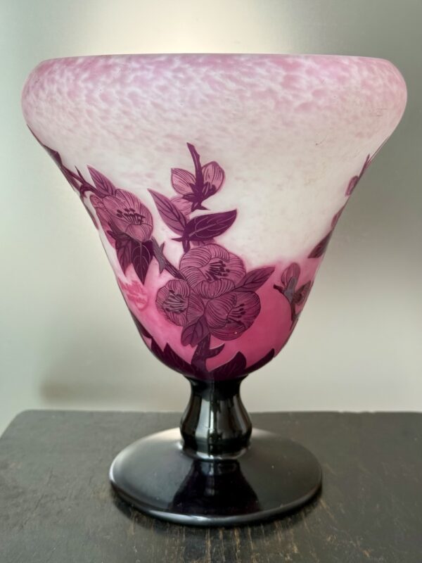 Majestueux vase japonisant "Prunelier en Fleurs" d'André Delatte Ref DEL438 – Image 3