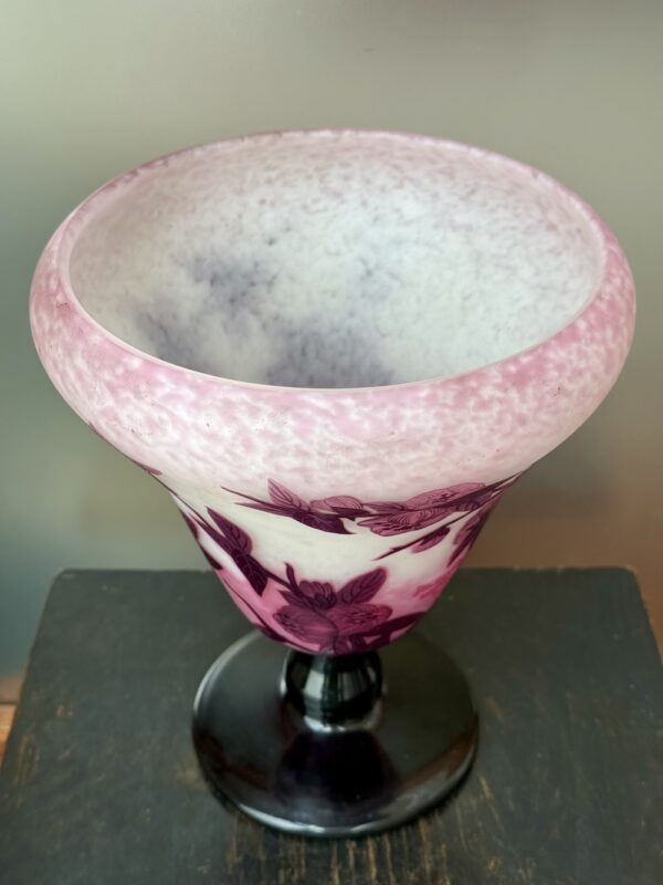 Majestueux vase japonisant "Prunelier en Fleurs" d'André Delatte Ref DEL438 – Image 5