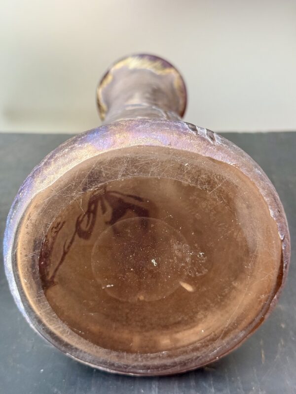 Superbe vase irisé Legras Montjoye aux Tokyos Ref L432 – Image 2