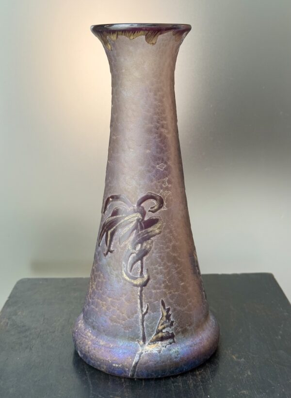 Superbe vase irisé Legras Montjoye aux Tokyos Ref L432 – Image 5