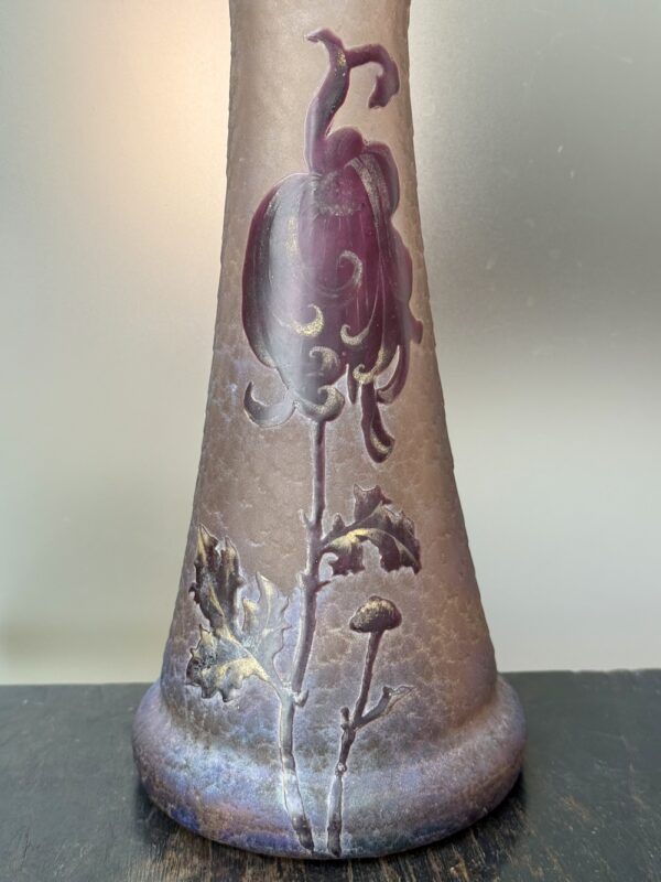 Superbe vase irisé Legras Montjoye aux Tokyos Ref L432 – Image 4